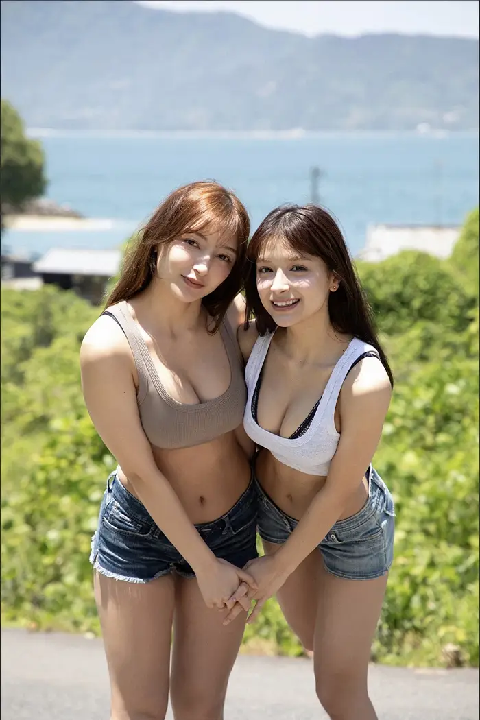 에리와 마리 자매, 위클리 플레이보이 No.341 “지나가도 괜찮아, 난 여기 있을게. 2주차”